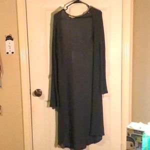 Long grey duster/ cape